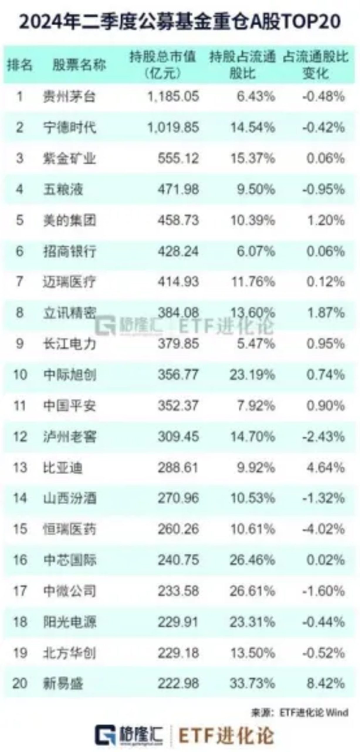 二季度，基金大佬暴买的大黑马