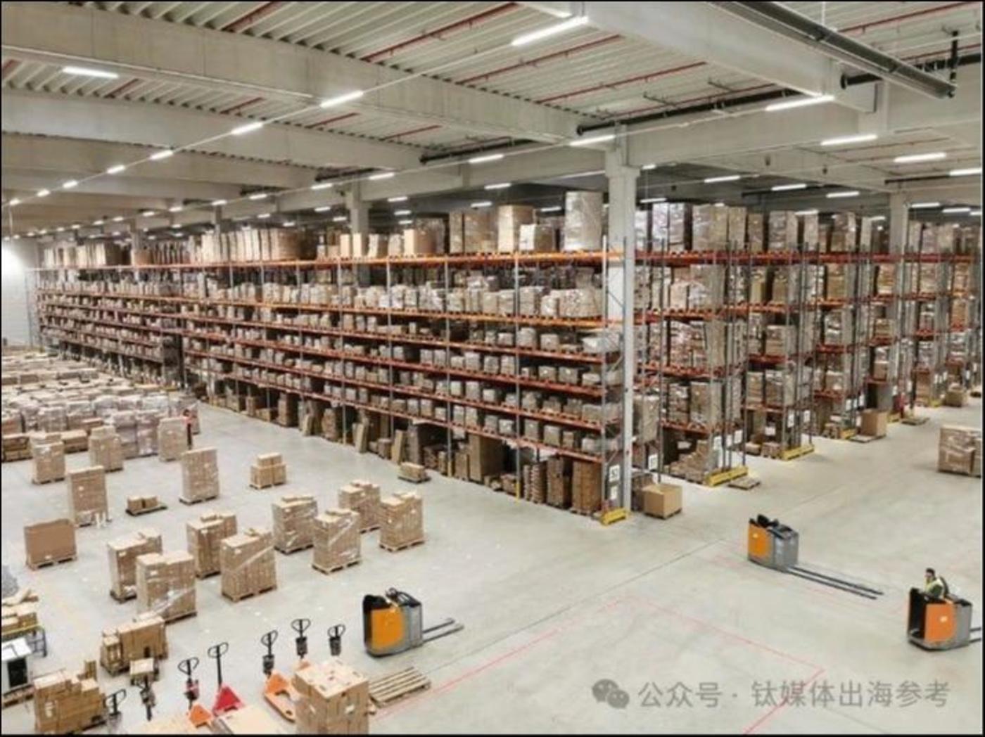 （海外仓储是跨境品牌的必备中台，图为致欧科技德国仓库内景）