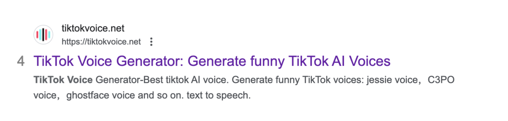 汇报一下项目进展， Google 首页第 4 名！