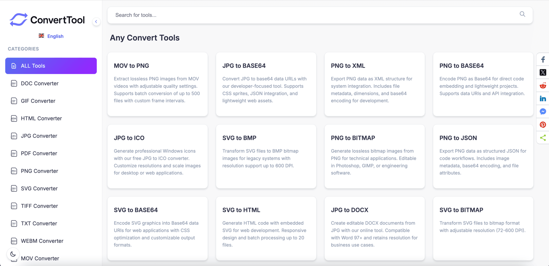 ConvertTool 在线转换工具，已支持 300+ 小工具