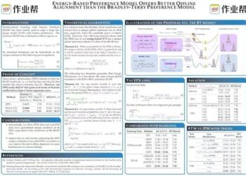 ICML 2025收录作业帮成果：大模型能量基偏好模型领跑教育适配