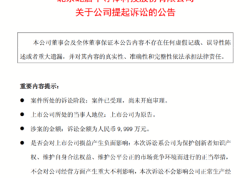 屹唐股份起诉应用材料公司侵犯商业秘密 公司索赔9999万元