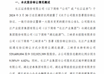 长江证券大股东变更尘埃落定，湖北国资控股标签打足，券业显见三大典型性股权变更