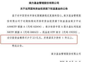 基金自购也成牛市标签，南方基金2.3亿大手笔自购