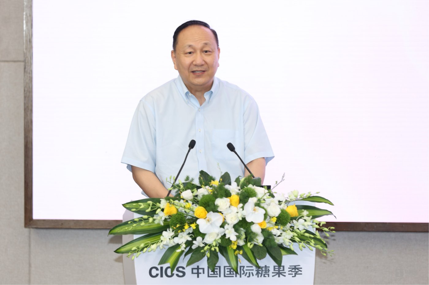 中国食品工业协会副会长蔡永峰致辞