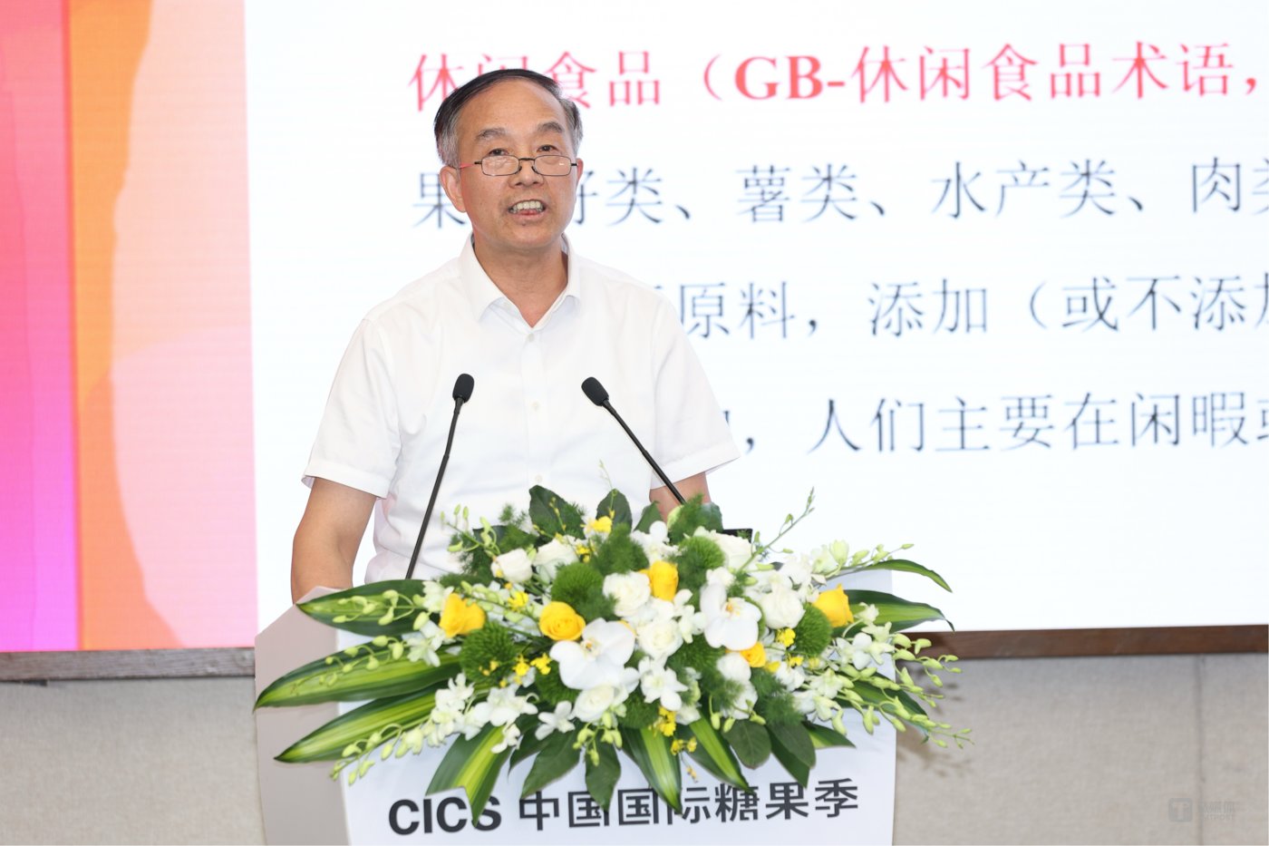 中国工程院院士、江南大学食品学院教授金征宇发表主旨演讲