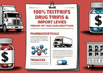 Trump to Impose 100% Drug Tariffs, Levies on Trucks and Kitchen Cabinets Starting October