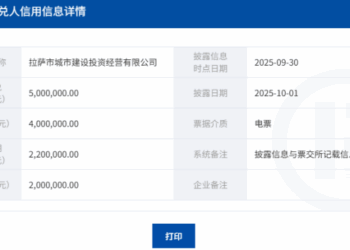 西藏这家发债城投票据首次逾期  涉及诉讼和强制执行