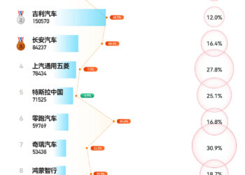 9月新能源车企TOP10门槛飙升,小米同比暴涨2倍搭上「末班车」