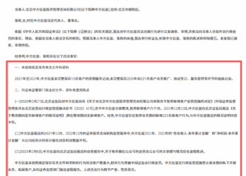 投顾公司遭摘牌第一例，中方信富「我行我素式」违规触怒监管