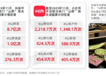 《山野餐饮研究报告2025》：山野餐饮热度持续攀升，餐饮行业进入「万物皆可山野」