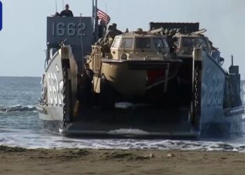 美军登陆波多黎各海滩