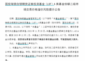 白银价格创新高，唯一跟踪商品型基金罕见溢价，是套利还是一致看涨？