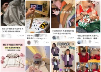 这届年轻人,流行在社交平台织毛衣