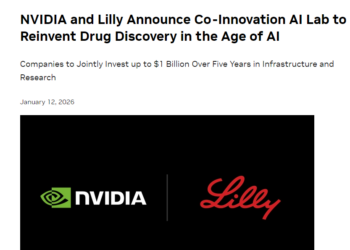 英伟达与礼来共投10亿美元 建设AI药物研发实验室