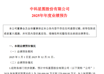传统业务需求放缓叠加商业航天投入高企 中科星图预计2025年净利至高降逾九成