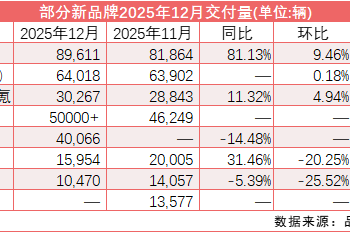 「新汽车」放榜2025:「华系」品牌集体创新高 小米120% 完成年度KPI