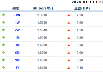 货币市场日报：1月13日