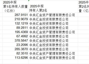 多只宽基ETF最新季报显端倪，汇金系新动向曝光，逆周期调节路线图浮现