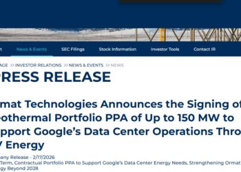 谷歌为数据中心锁定地热能源 奥玛特科技签下长约股价走高