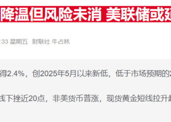 美联储巴尔:当前通胀依然未稳 应维持利率一段时间不变