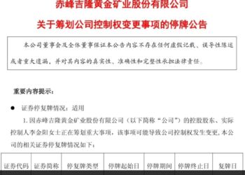 赤峰黄金易主前夜:一个从未下过矿的女老板,决定在最高点卖掉它