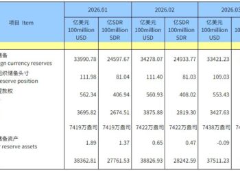 3月外储规模保持基本稳定 月末录得33421亿美元