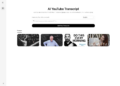 我的作品 AI YouTube Transcript：我把 YouTube transcript 搜索和导出这条小路径单独做成了一个页面