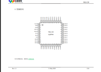 液晶段码 LCD 驱动低功耗液晶屏驱动 LCD 芯片 VKL128