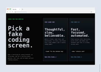 我做了一个可以假装正在 vibe coding 的 web 程序