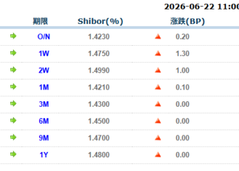 货币市场日报:6月22日
