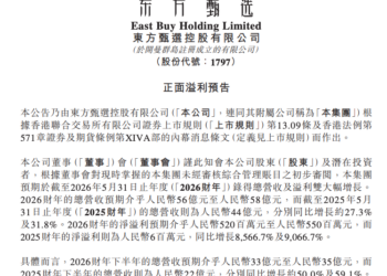 东方甄选2026财年营收预增超27%，净利预增超85倍