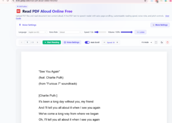 Read PDF aloud online free