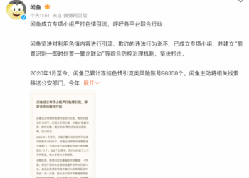 闲鱼回应涉黄：成立专项小组严打色情引流 呼吁各平台联合行动
